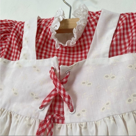 Toddler Vintage Checked Dress - Picture 2 of 5